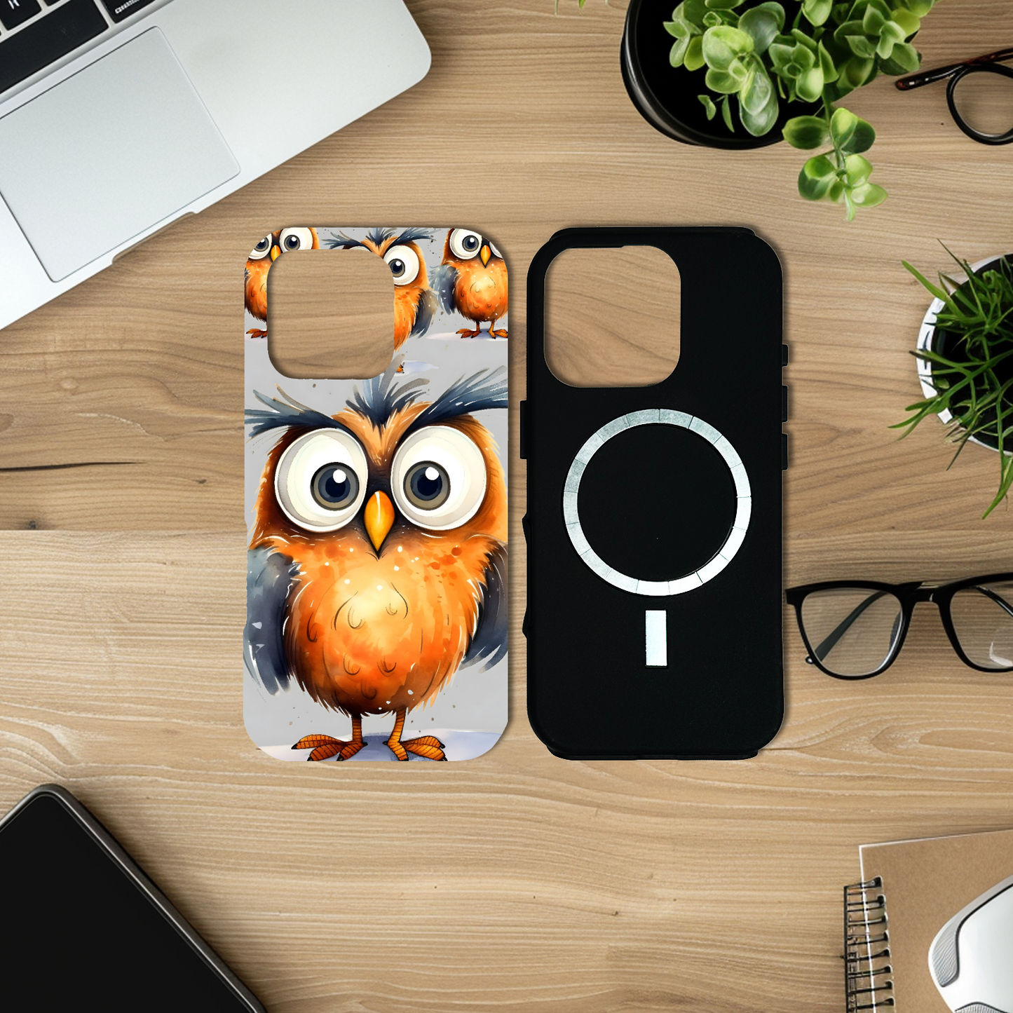 Funky Birds B4, Magsafe Tough iPhone Case, Full Wrap Technology, Crafted From Premium Polycarbonate, Unique Image...