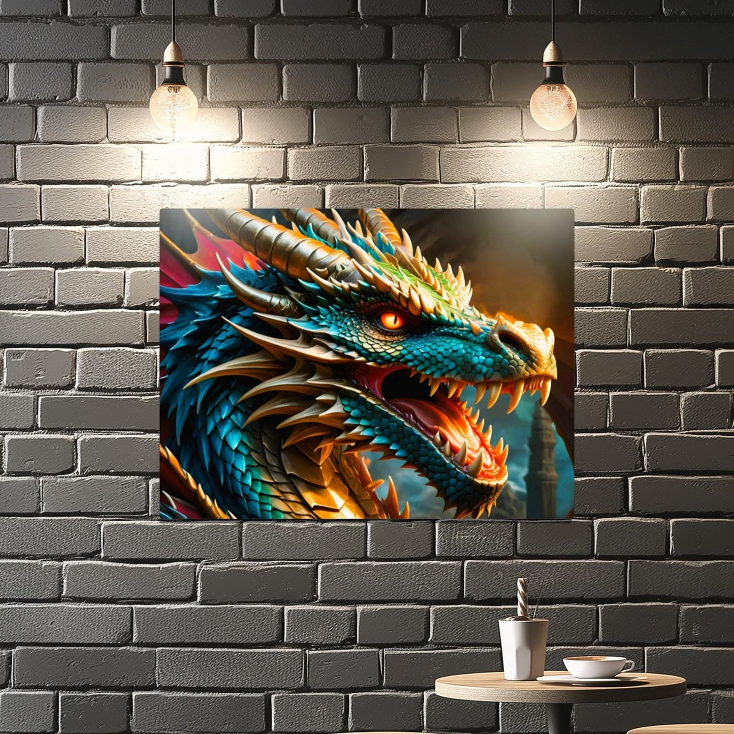 Dragon 2, Printed On Gloss Aluminium To Enhance Colours And Detail, Unique Wall Print, A Gift For A Lifetime...