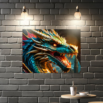 Dragon 2, Printed On Gloss Aluminium To Enhance Colours And Detail, Unique Wall Print, A Gift For A Lifetime...