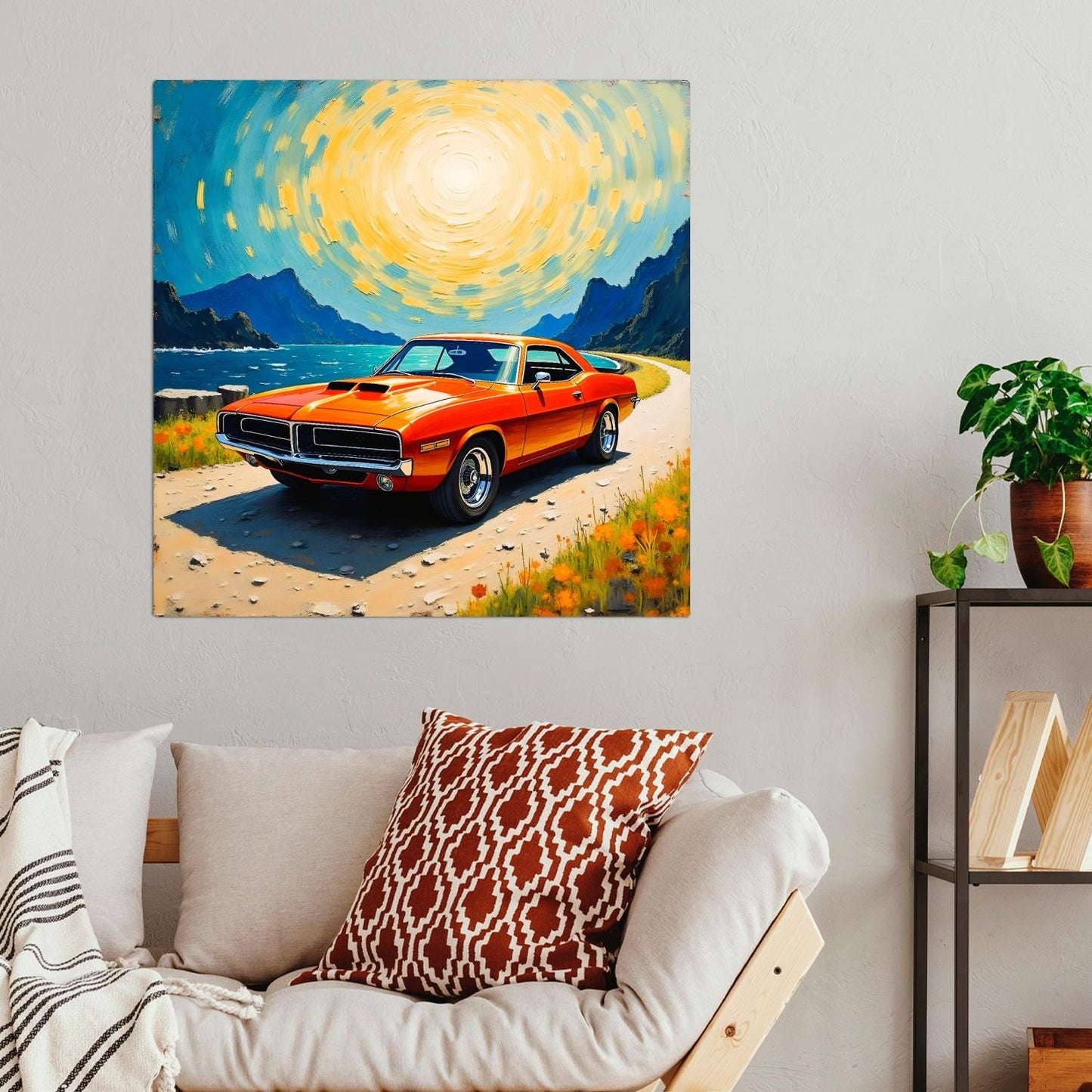 Motor Car No.C3, Printed On Steel, Unique Image, Original Print, Highly Detailed, Vibrant Colours, A Gift That Lasts Forever