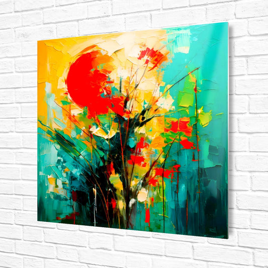 Abstract Sun No.AS1, Printed On Steel, Unique Images, Perfect Gift, Vibrant Abstract, A Gift To Last A Lifetime.