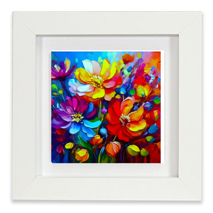 A Touch Of Colour 4, Ceramic Artwork, Framed In Black Or White, Unique Gift Idea, Ready To Hang Or Freestanding...