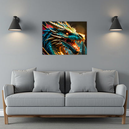 Dragon 2, Printed On Gloss Aluminium To Enhance Colours And Detail, Unique Wall Print, A Gift For A Lifetime...