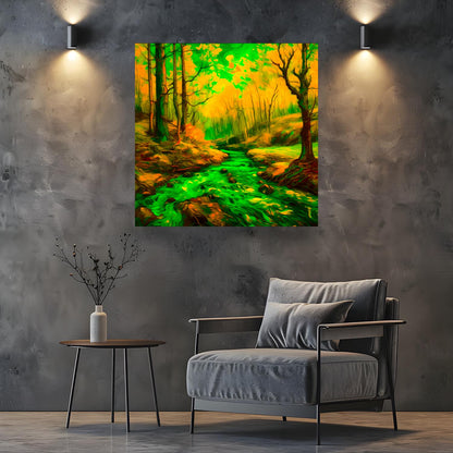Wood Green No.WG4, Canvas Wall Art, Vivid Colours, Unique Wall Art, Unique Image, Box Canvas, Art Is A Gift For A Lifetime.