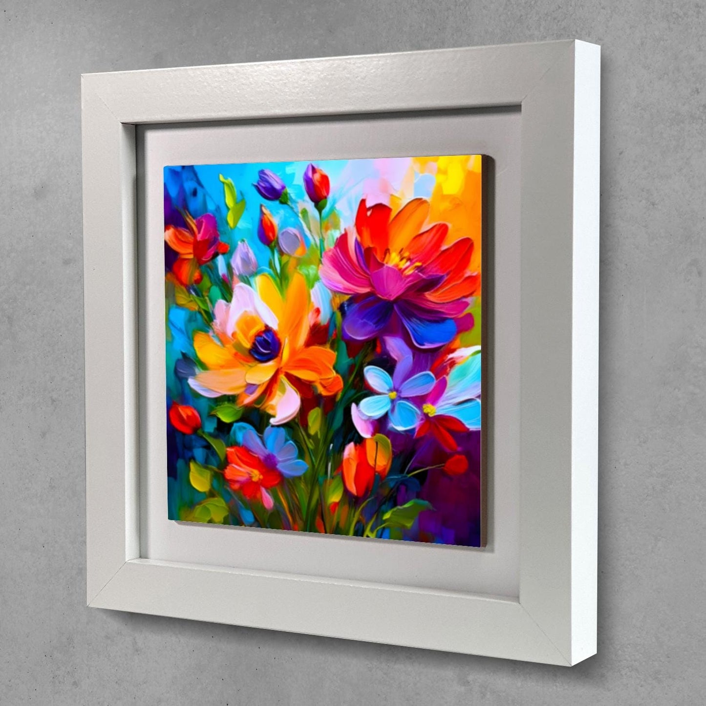 A Touch Of Colour 3, Ceramic Artwork, Framed In Black Or White, Unique Gift Idea, Ready To Hang Or Freestanding...