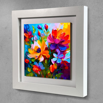 A Touch Of Colour 3, Ceramic Artwork, Framed In Black Or White, Unique Gift Idea, Ready To Hang Or Freestanding...
