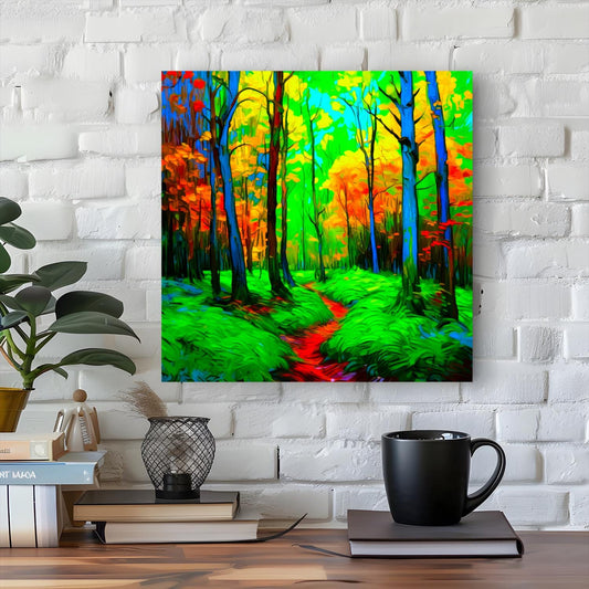 Wood Green No.WG3, Canvas Wall Art, Vivid Colours, Unique Wall Art, Unique Image, Box Canvas, Art Is A Gift For A Lifetime.
