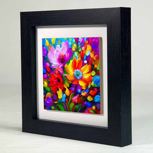 A Touch Of Colour 2, Ceramic Artwork, Framed In Black Or White, Unique Gift Idea, Ready To Hang Or Freestanding...