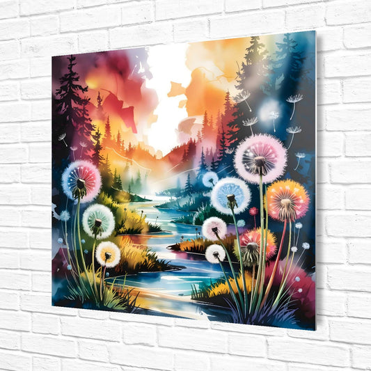 Dandelion No.D4, Metal Wall Art, Unique Images, Highly Detailed, Unique Gifts, Vibrant Colours, Art Is A gift For A Lifetime
