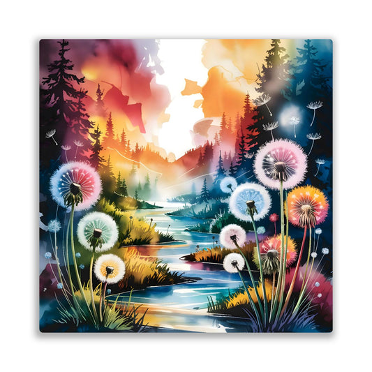 Dandelion No.D4, Metal Wall Art, Unique Images, Highly Detailed, Unique Gifts, Vibrant Colours, Art Is A gift For A Lifetime