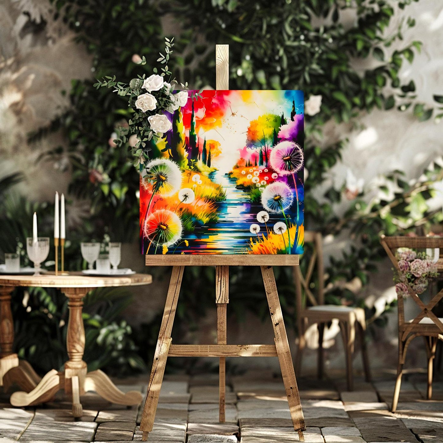 Dandelion No.D2, Print On Steel, unique Image, vivid colours, highly detailed, Unique Wall Art, Art Is A gift For A Lifetime