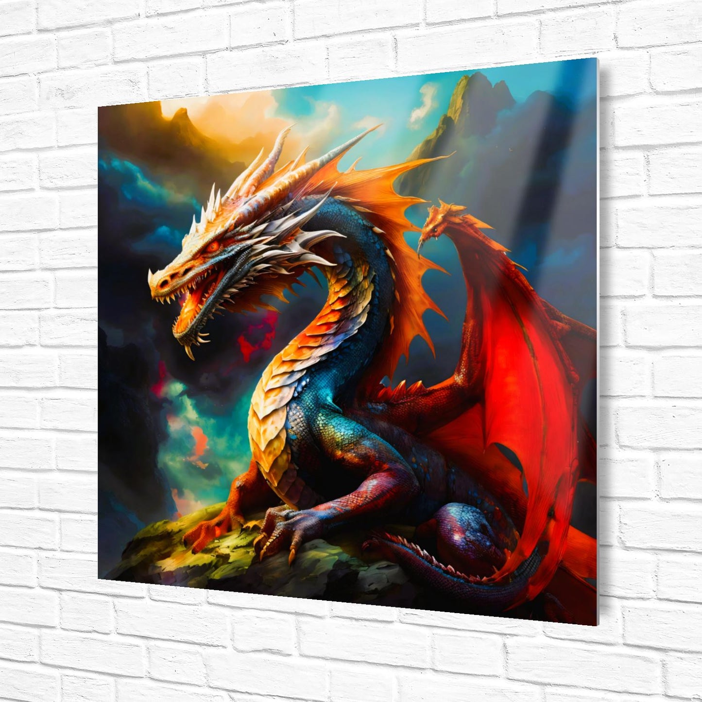 Dragon D3, Printed On Gloss Aluminium To Enhances Colours And Detail, Unique Wall Print, A Gift For A Lifetime..