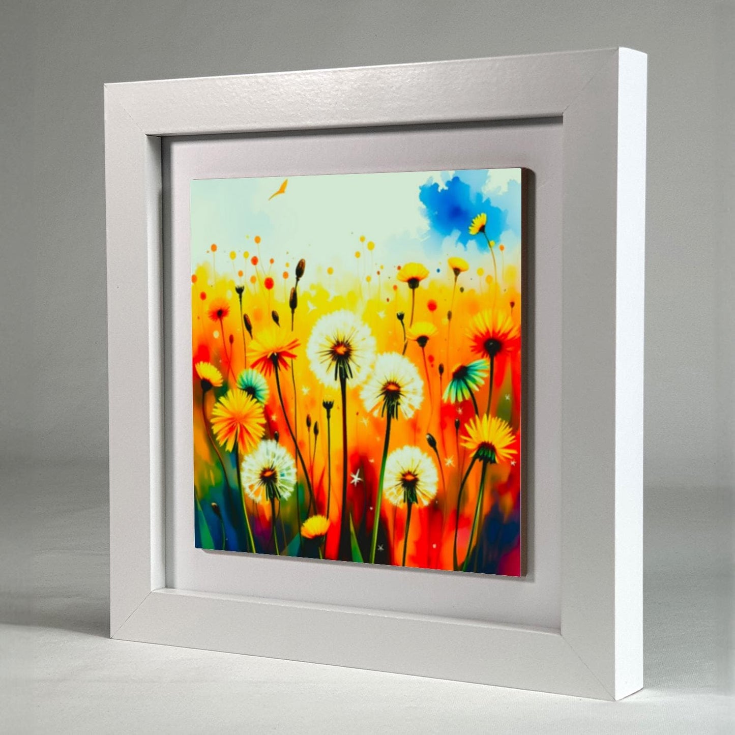Wildflowers No.W3, Ceramic Artwork, Framed In Black Or White, Unique Gift Idea, Ready To Hang Or Freestanding...