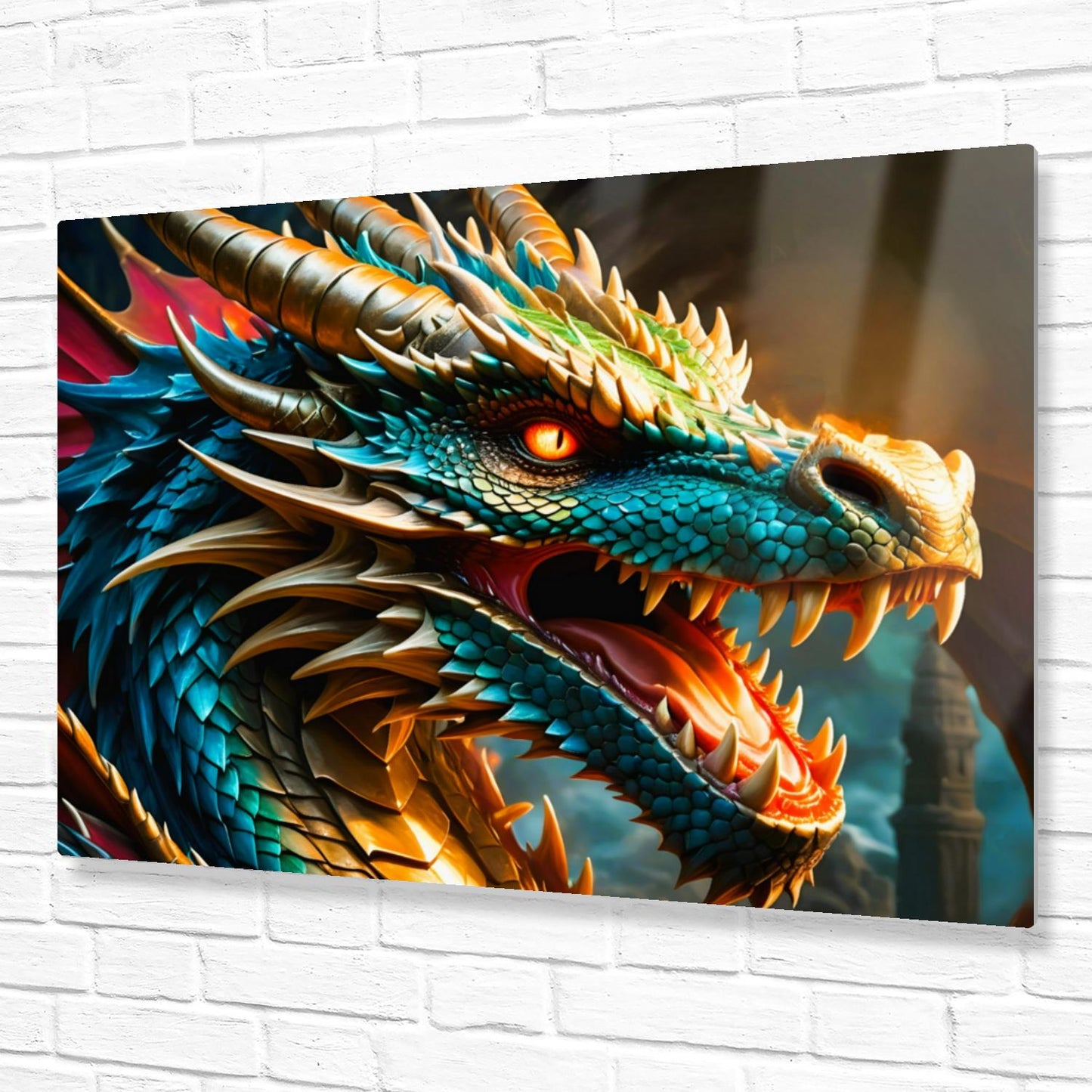 Dragon 2, Printed On Gloss Aluminium To Enhance Colours And Detail, Unique Wall Print, A Gift For A Lifetime...