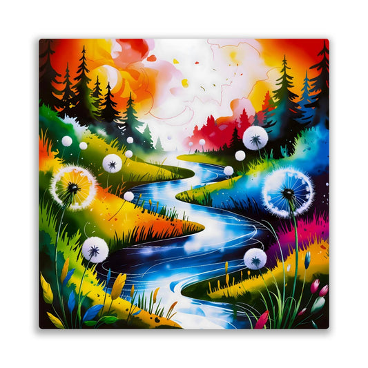 Dandelion No.D1, Metal Wall Art, Unique Images, Highly Detailed, Unique Gifts, Vibrant Colours, Art Is A gift For A Lifetime