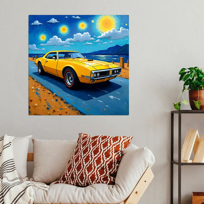 Motor Car No.C5, Printed On Steel, Unique Image, Original Print, Highly Detailed, Vibrant Colours, A Gift That Lasts Forever