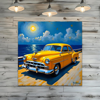 Motor Car No.C6, Printed On Steel, Unique Image, Original Print, Highly Detailed, Vibrant Colours, A Gift That Lasts Forever.