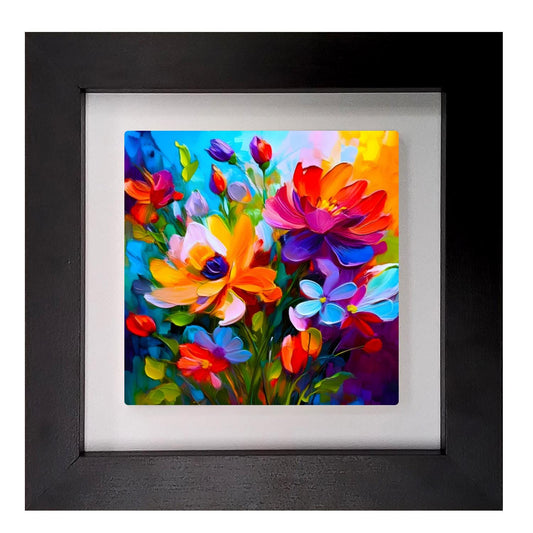 A Touch Of Colour 3, Ceramic Artwork, Framed In Black Or White, Unique Gift Idea, Ready To Hang Or Freestanding...