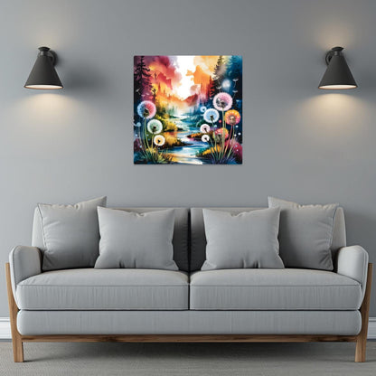 Dandelion No.D4, Printed on aluminium to enhance colour and detail. A great gift idea that will endure a lifetime...