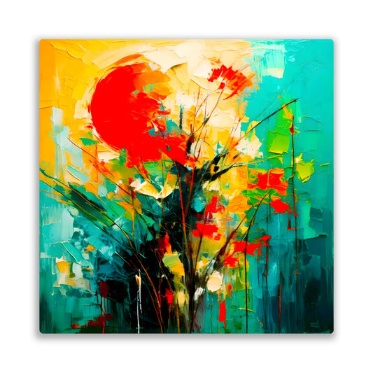 Abstract Sun No.AS1, Printed On Steel, Unique Images, Perfect Gift, Vibrant Abstract, A Gift To Last A Lifetime.