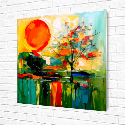Abstract Sun No.AS4, Printed On Steel, Unique Images, Vivid Colours, Highly Detailed, A Gift To Last A Lifetime.