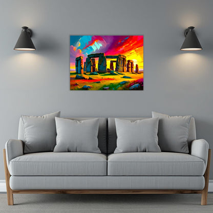 Stonehenge SH3, Printed on aluminium to enhance colour and detail. A great gift idea that will endure a lifetime...