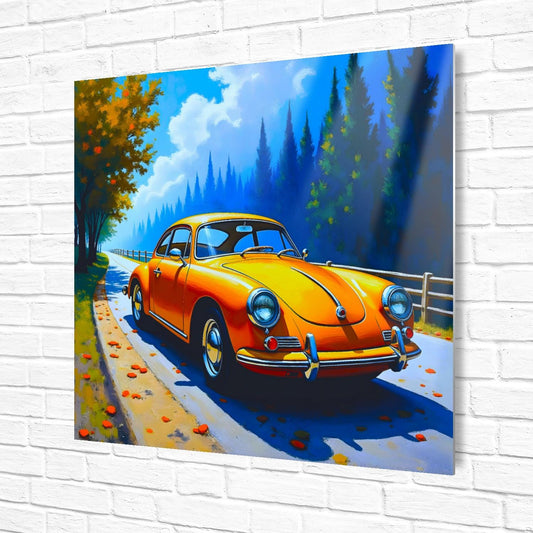 Motor Car No.C8, Printed On Steel, Unique Image, Original Print, Highly Detailed, Vibrant Colours, A Gift That Lasts Forever