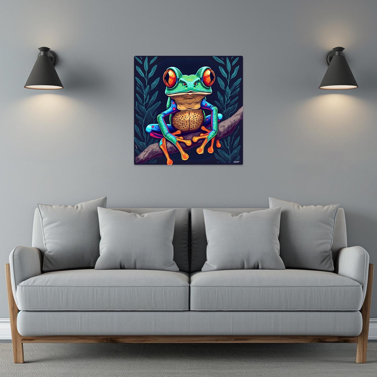 Frog Print No.5, Printed On Steel, Unique Image, Great Depth Of Field, Vivid Colours, Ready To Hang, Unique Art, Art A Gift For A Lifetime