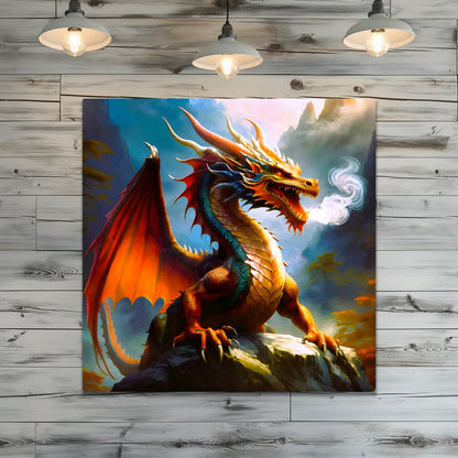 Dragon D4, Printed On Gloss Aluminium To Enhance Colours And Detail, Unique Wall Print, A Gift For A Lifetime...