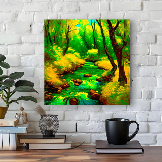 Wood Green No.WG1, Canvas Wall Art, Vivid Colours, Unique Wall Art, Unique Image, Box Canvas, Art Is A Gift For A Lifetime.