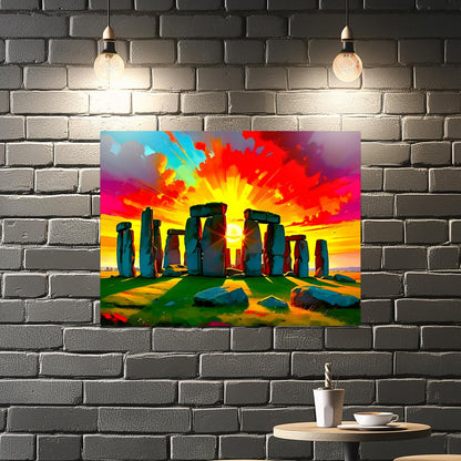 Stonehenge No.SH2, Printed on aluminium to enhance colour and detail. A great gift idea that will endure a lifetime...