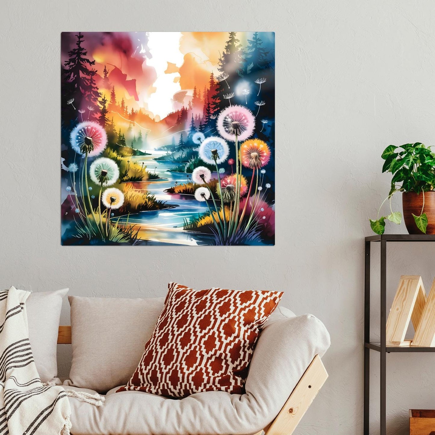 Dandelion No.D4, Metal Wall Art, Unique Images, Highly Detailed, Unique Gifts, Vibrant Colours, Art Is A gift For A Lifetime