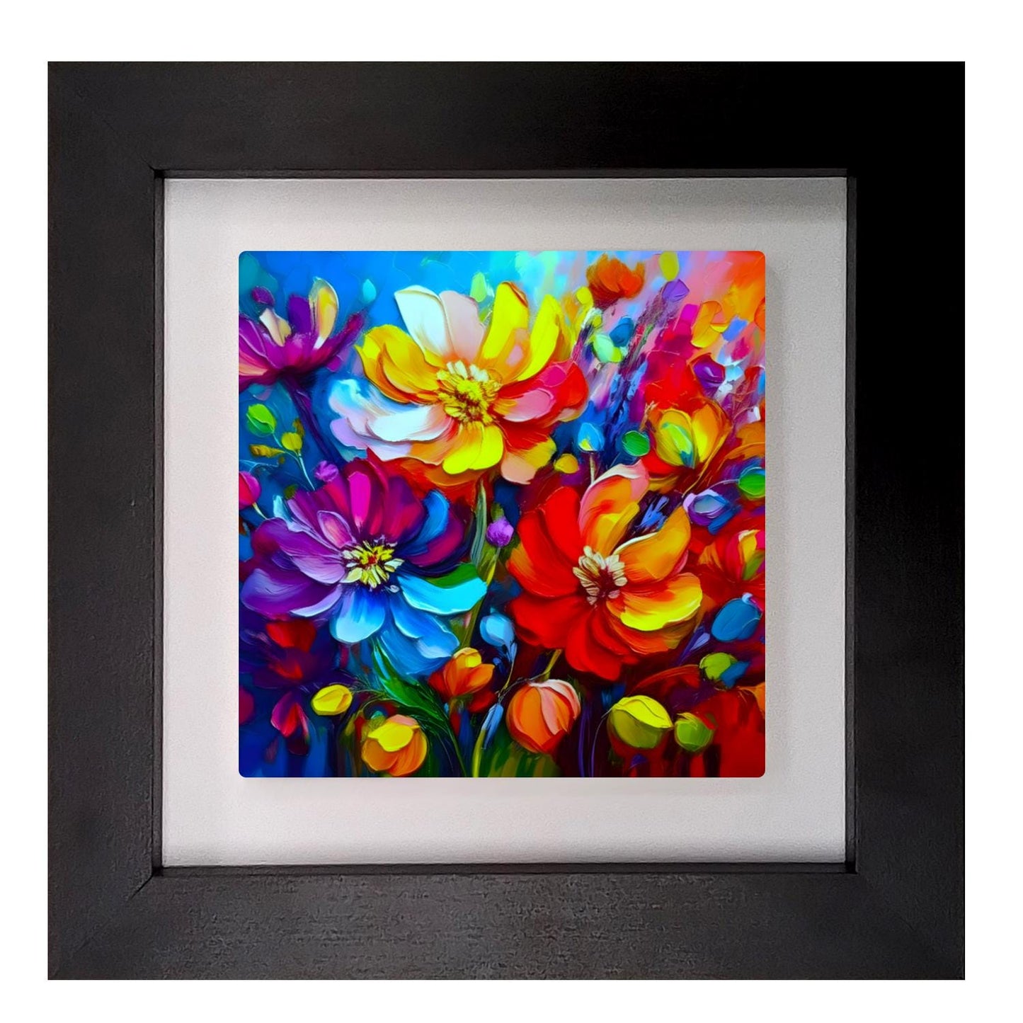 A Touch Of Colour 4, Ceramic Artwork, Framed In Black Or White, Unique Gift Idea, Ready To Hang Or Freestanding...