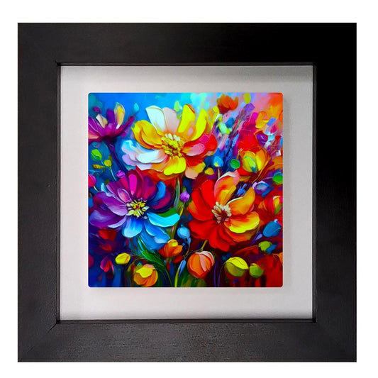 A Touch Of Colour 4, Ceramic Artwork, Framed In Black Or White, Unique Gift Idea, Ready To Hang Or Freestanding...