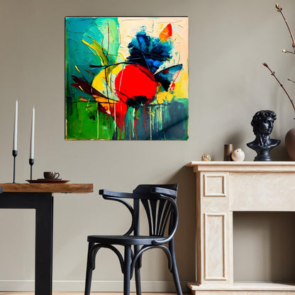 Abstract Sun S2, Printed On Gloss Aluminium To Enhance Colours And Clarity, A Gift To Last A Lifetime...