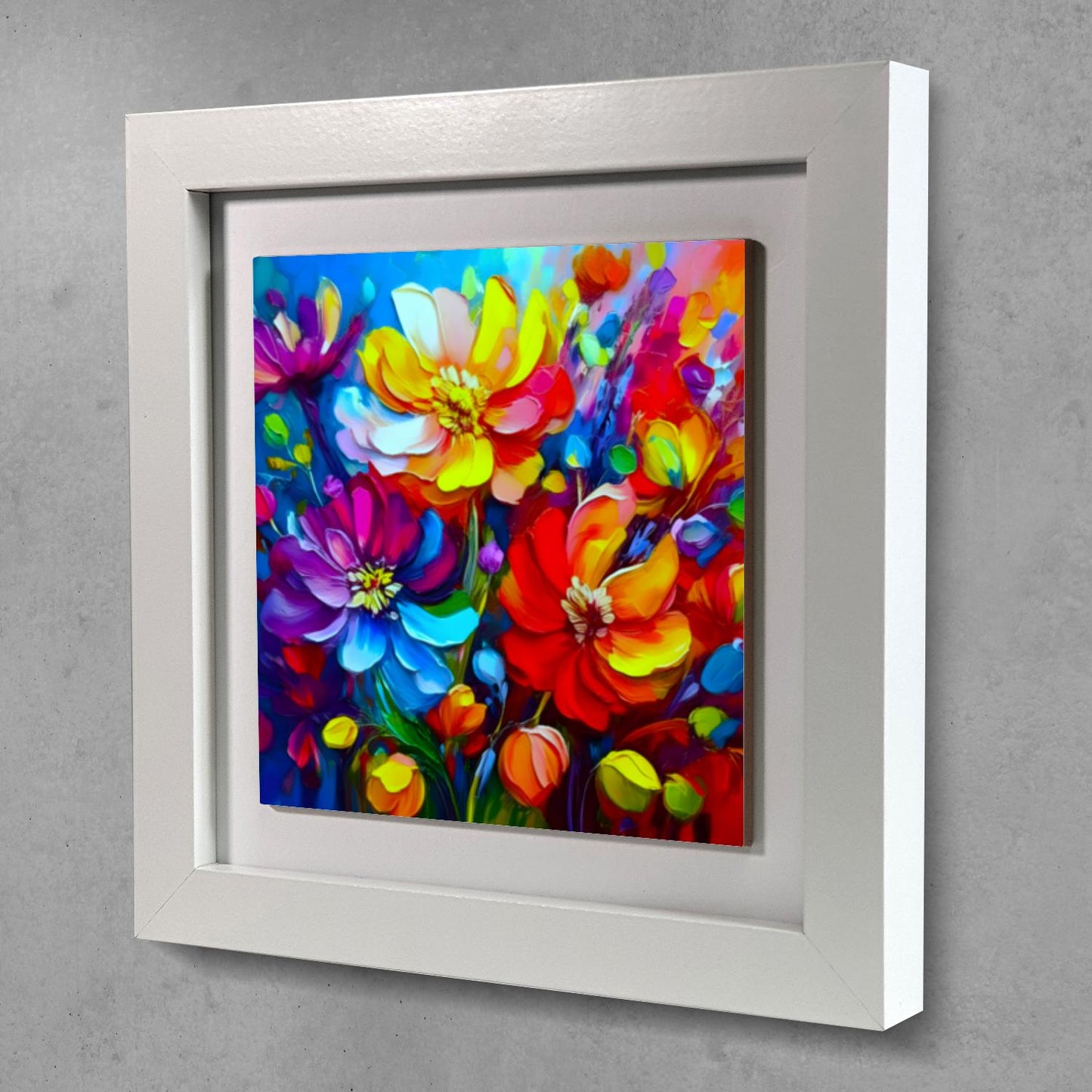 A Touch Of Colour 4, Ceramic Artwork, Framed In Black Or White, Unique Gift Idea, Ready To Hang Or Freestanding...