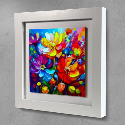 A Touch Of Colour 4, Ceramic Artwork, Framed In Black Or White, Unique Gift Idea, Ready To Hang Or Freestanding...