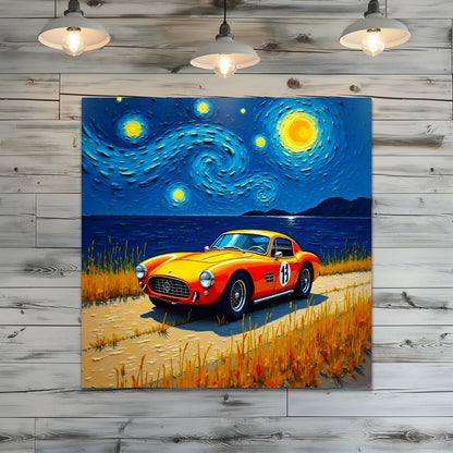 Motor Car No.C2, Printed On Steel, Unique Image, Original Print, Highly Detailed, Vibrant Colours, A Gift That Lasts Forever