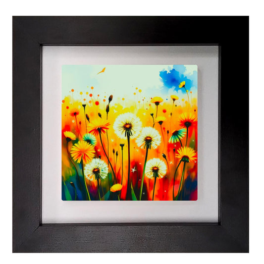 Wildflowers No.W3, Ceramic Artwork, Framed In Black Or White, Unique Gift Idea, Ready To Hang Or Freestanding...