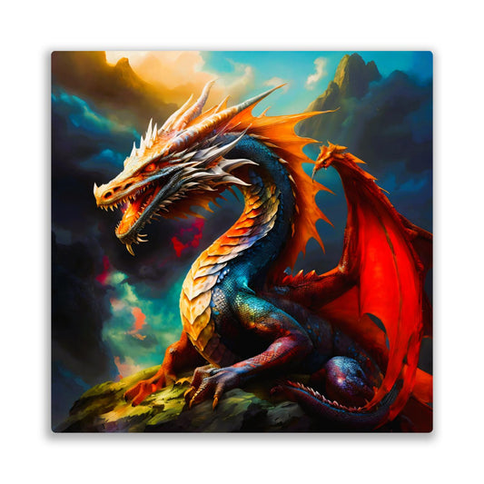Dragon D3, Printed On Gloss Aluminium To Enhances Colours And Detail, Unique Wall Print, A Gift For A Lifetime..