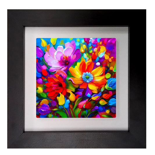 A Touch Of Colour 2, Ceramic Artwork, Framed In Black Or White, Unique Gift Idea, Ready To Hang Or Freestanding...