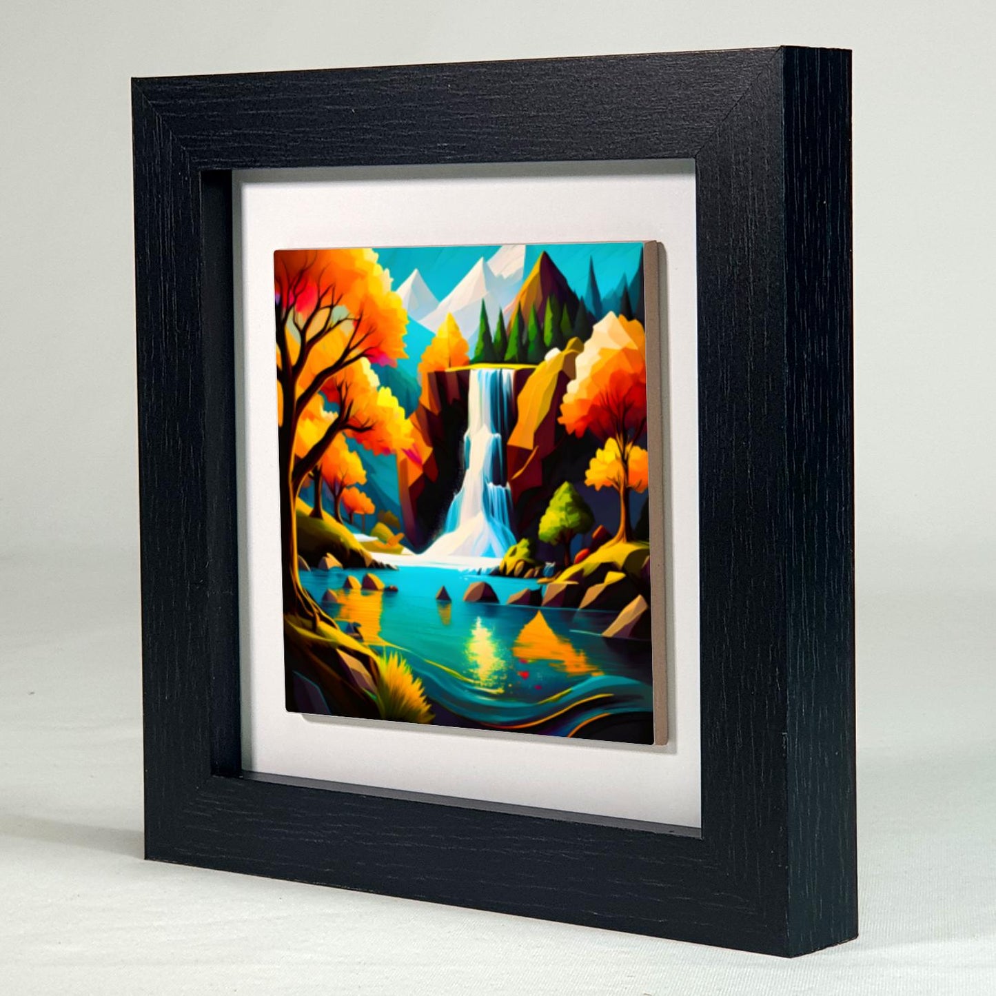 Modern Waterfall WF1, Ceramic Art, Highly Detailed Wall Art, Vivid Colours, Unique Gift Idea, Ready To Hang, A Gift For A Lifetime...