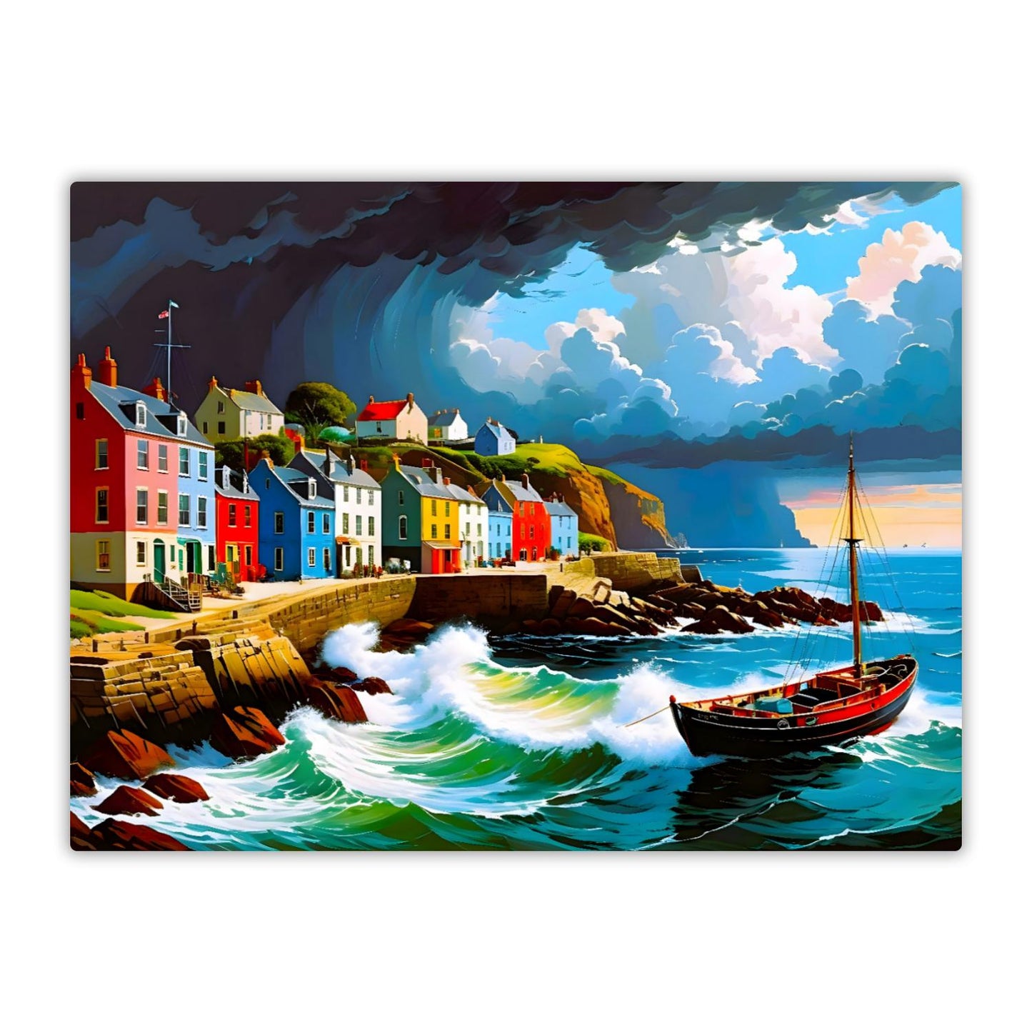 Coastal CO2, Printed On Gloss Aluminium To Enhance Colours And Detail, Unique Wall Print, A Gift For A Lifetime...