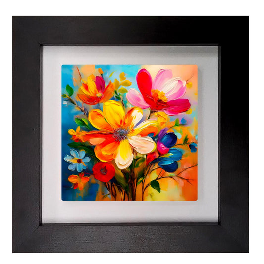 A Touch Of Colour 1, Ceramic Artwork, Framed In Black Or White, Unique Gift Idea, Ready To Hang Or Freestanding...