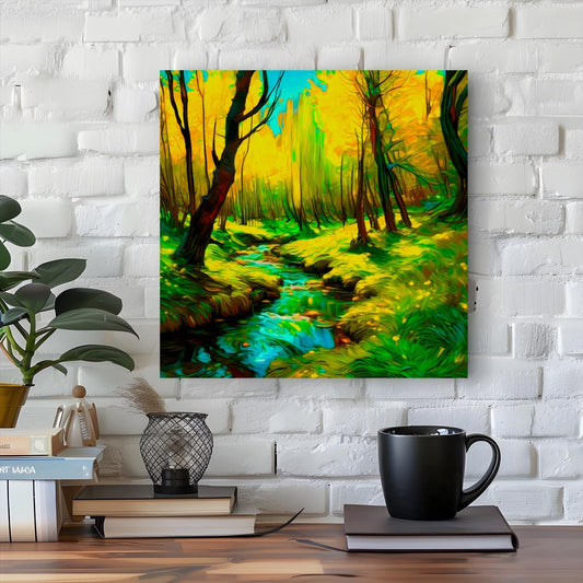 Wood Green No.WG2, Canvas Wall Art, Vivid Colours, Unique Wall Art, Unique Image, Box Canvas, Art Is A Gift For A Lifetime.