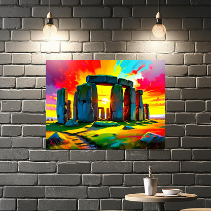 Stonehenge SH1, Printed on aluminium to enhance colour and detail. A great gift idea that will endure a lifetime...