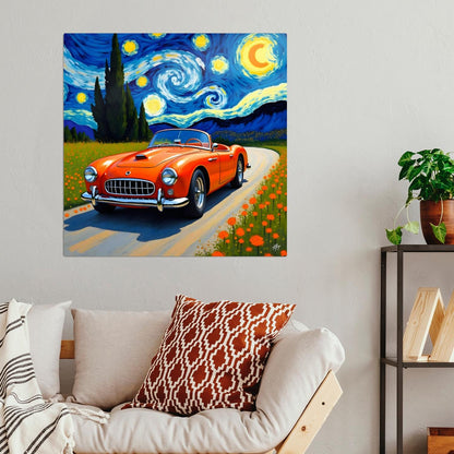 Car No7, Printed On Steel, Unique Image, Original Print, Highly Detailed, Great Gift Idea, Vibrant Colours, A Gift That Lasts Forever
