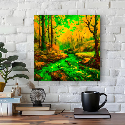 Wood Green No.WG4, Canvas Wall Art, Vivid Colours, Unique Wall Art, Unique Image, Box Canvas, Art Is A Gift For A Lifetime.