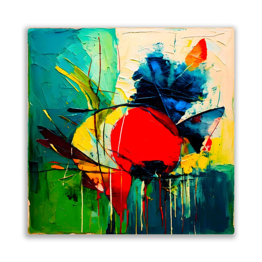 Abstract Sun S2, Printed On Gloss Aluminium To Enhance Colours And Clarity, Unique Wall Print, A Gift To Last A Lifetime...