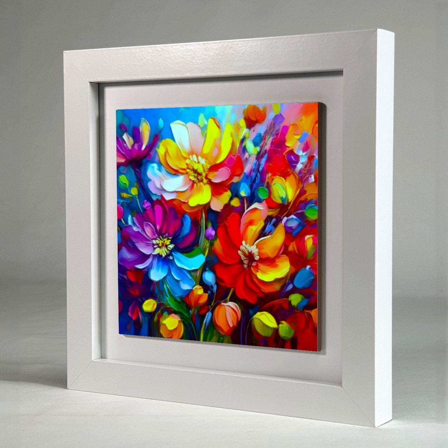 A Touch Of Colour 4, Ceramic Artwork, Framed In Black Or White, Unique Gift Idea, Ready To Hang Or Freestanding...